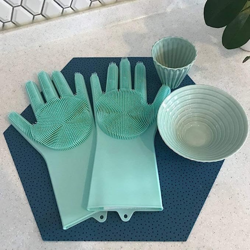 Silicone Rubber Washing Gloves